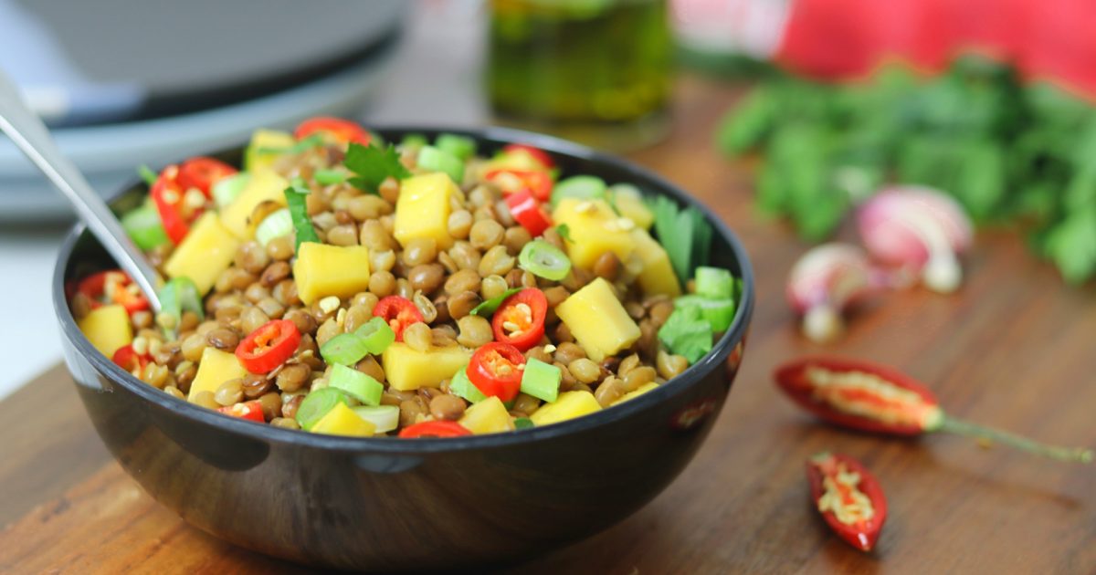 Mango Chili Lentil Salad - Transformation Cook Book